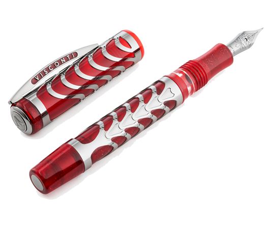 Visconti Limited Edition Skeleton 2023 Fountain Pen Ruby Red Medium